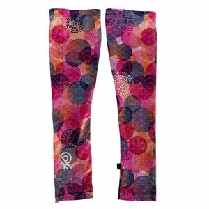 JOLIE RIDE Multicolor Cycling Arm Sleeves Geometric Bike Sun Protection os